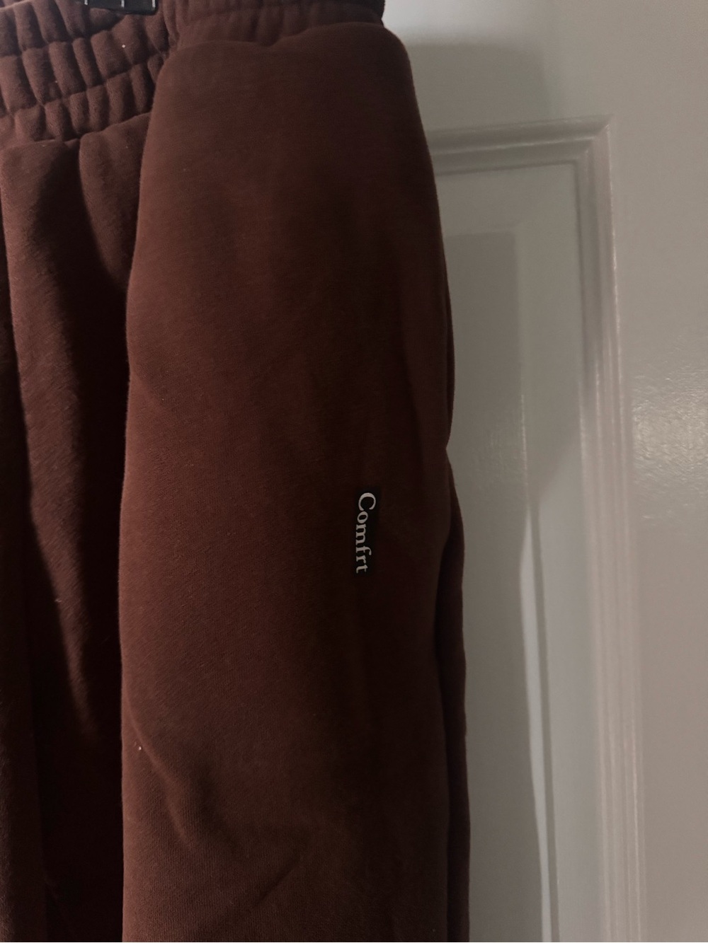 COMFRT | Brown Women's Hooded Signature Sweatpants Only - Relaxed Fit - Picture 2 of 3